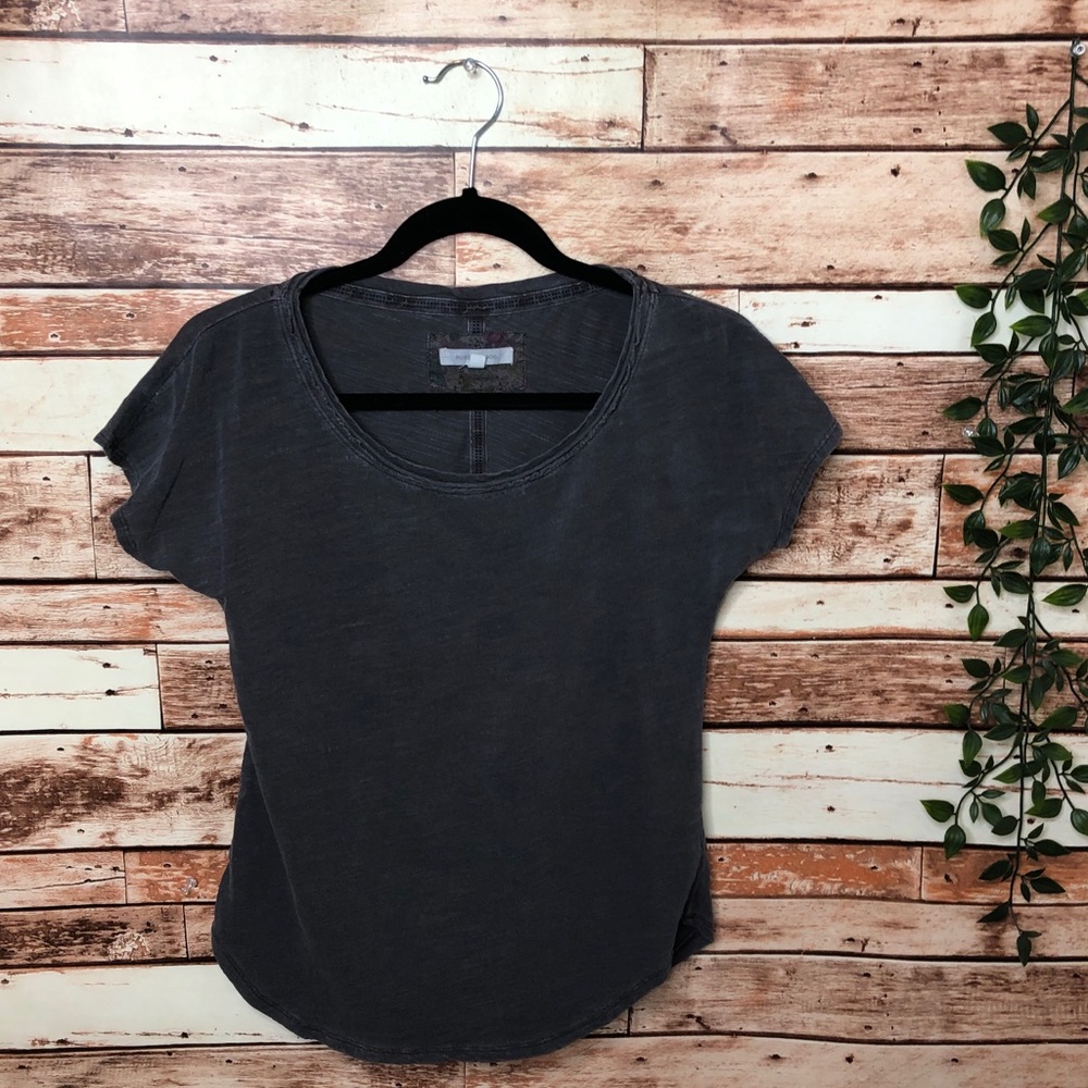 Anthropologie Pure + Good Scoop Neck Boho Tee Top